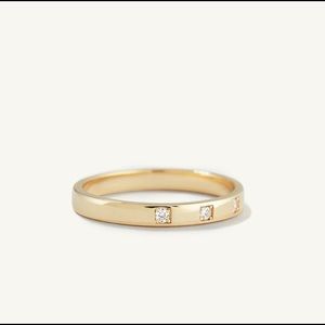 Mejuri diamonds band ring size 9